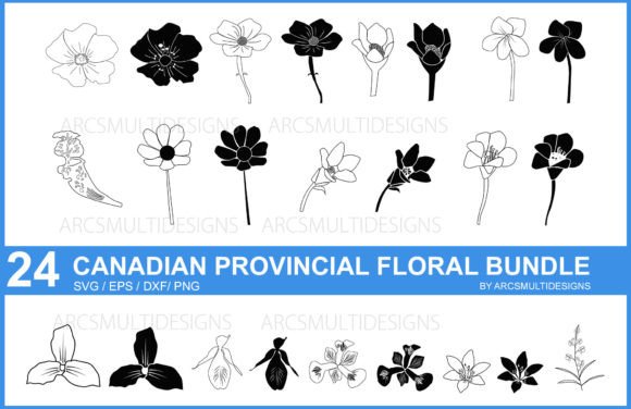 Celebrate Canada with a Provincial Floral SVG Bundle