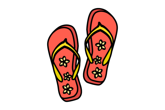 Floral Beach Sandals: A Versatile Design for Creative Projects