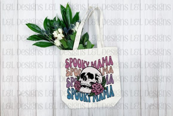 Spooky Mama Floral Skull Halloween Digital Download