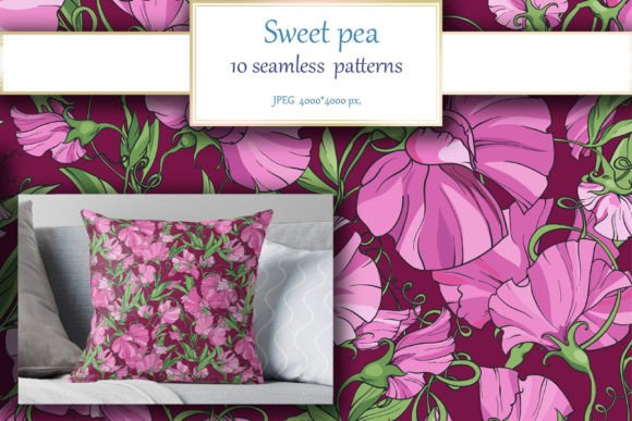 Sweet Pea Floral Patterns: A World of Hand-Drawn Botanical Beauty