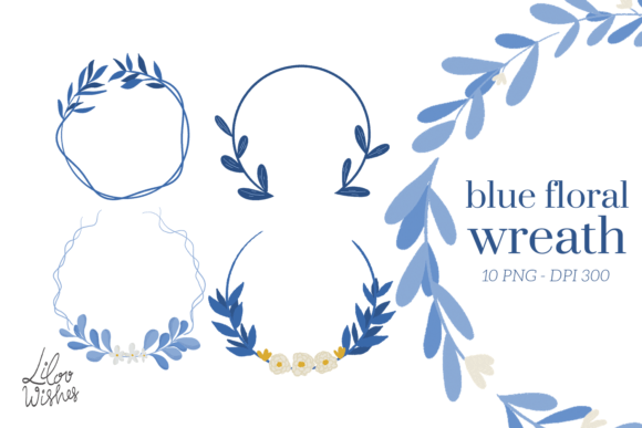 The Allure of the Blue Floral Wreath: A Versatile Digital Asset for Modern Creatives