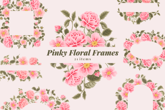 The Pinky Floral Frame Collection: A Creative Toolkit for Elegant Designs
