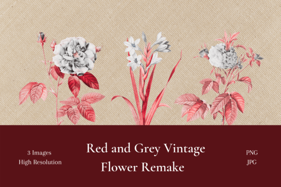 The Red and Grey Vintage Floral Remake: A Contemporary Classic