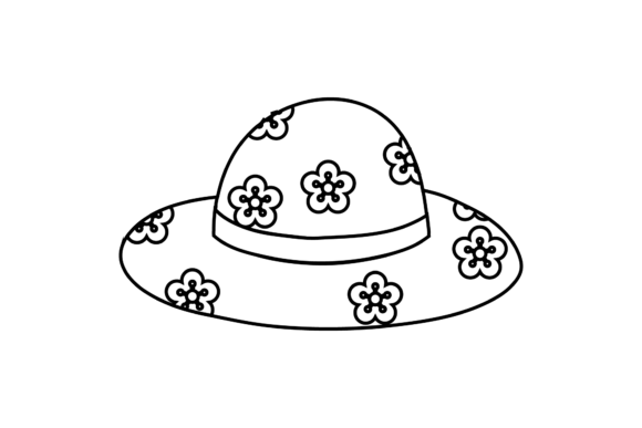 The Strategic Value of a Floral Outline Beach Hat in Creative Projects