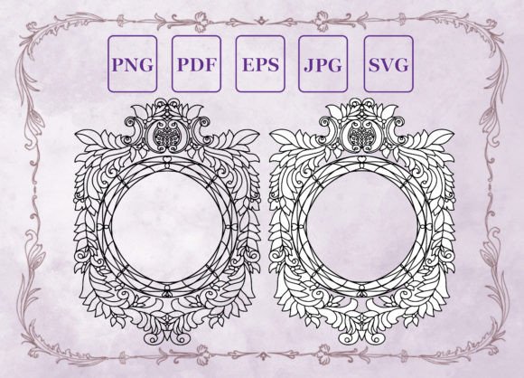 The Vector Floral Monogram Frame Linear: Beyond a Graphic, A Creative Catalyst